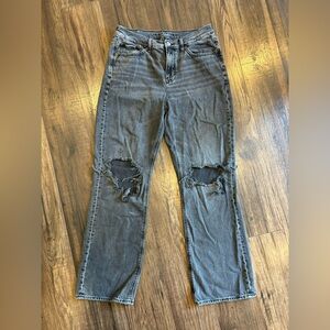 Women’s Size 10 American Eagle Black 90’s Bootcut Distressed Jeans